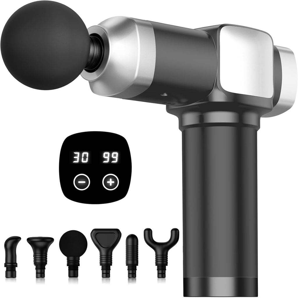 CAMEFER Massage Gun Deep Tissue, Handheld Percussion Muscle Massage...