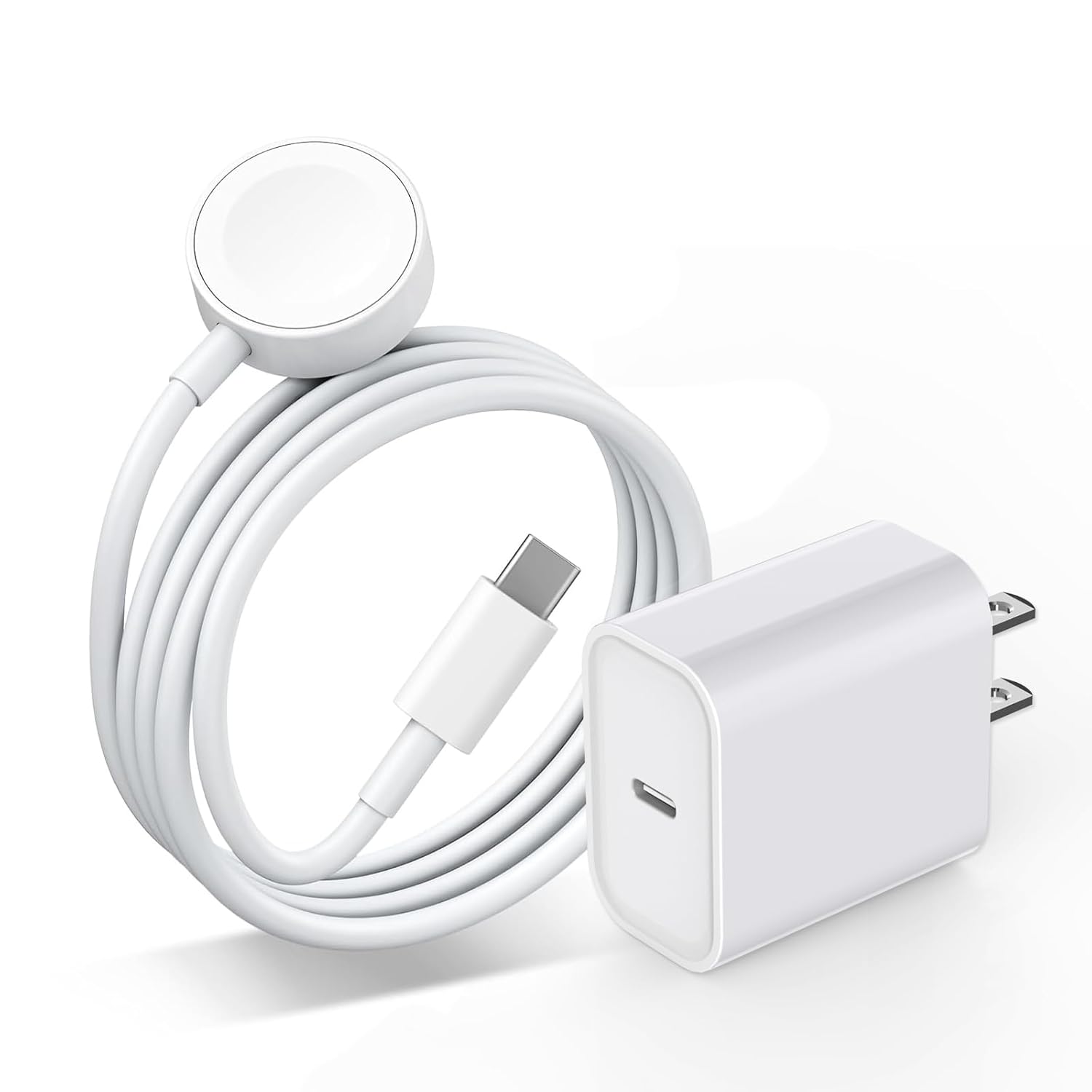 Cargador de Apple Watch mejorado, cable de carga magnético inalámbr...