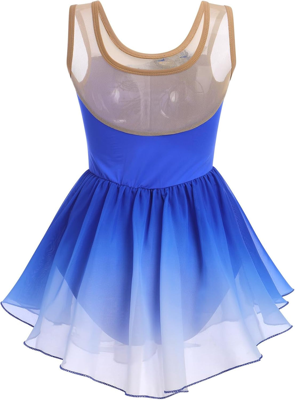 ODASDO Vestido de patinaje artístico de hielo para mujer, leotardo...