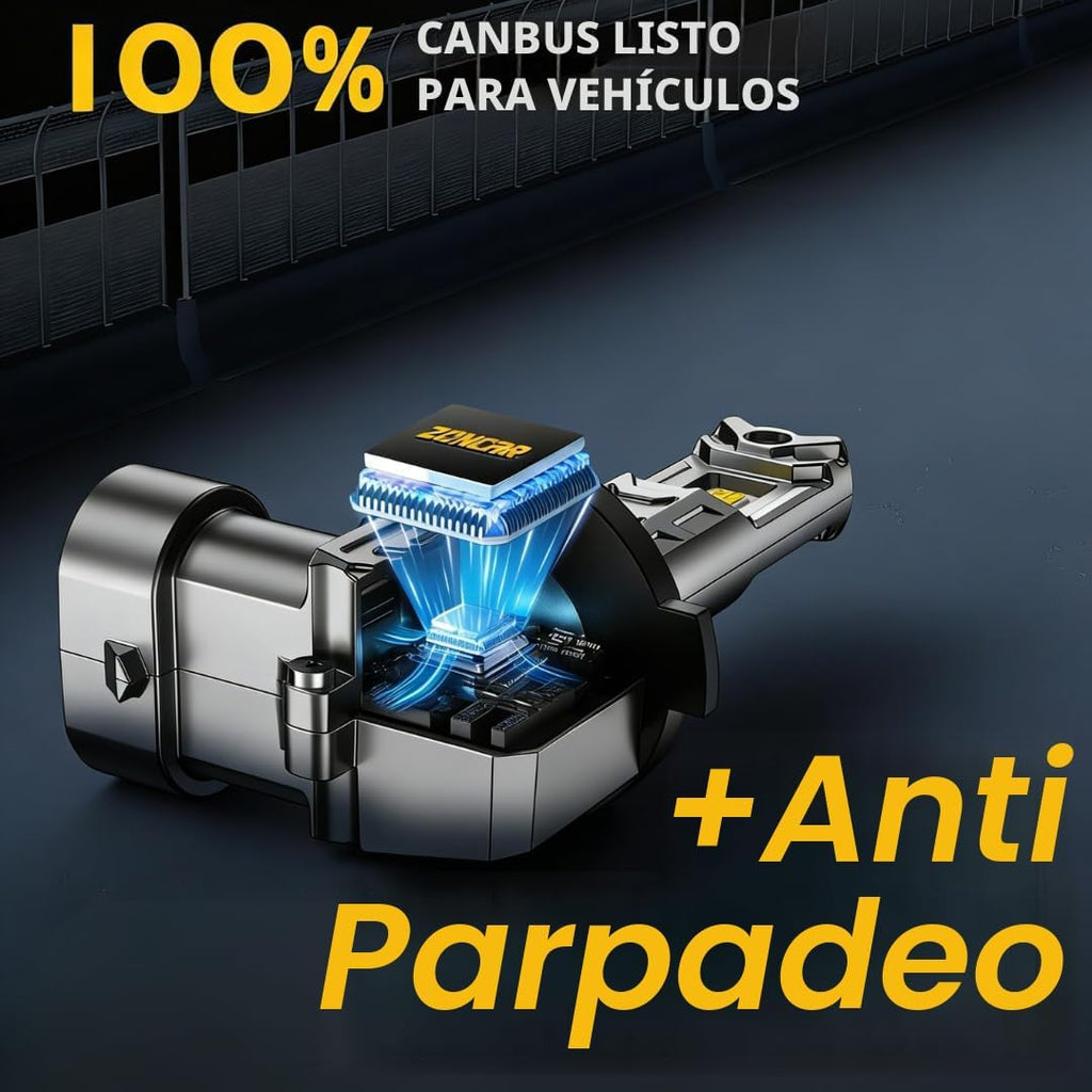 ZonCar Combo de bombillas antiniebla 9005 H11, 10 veces más brillan...