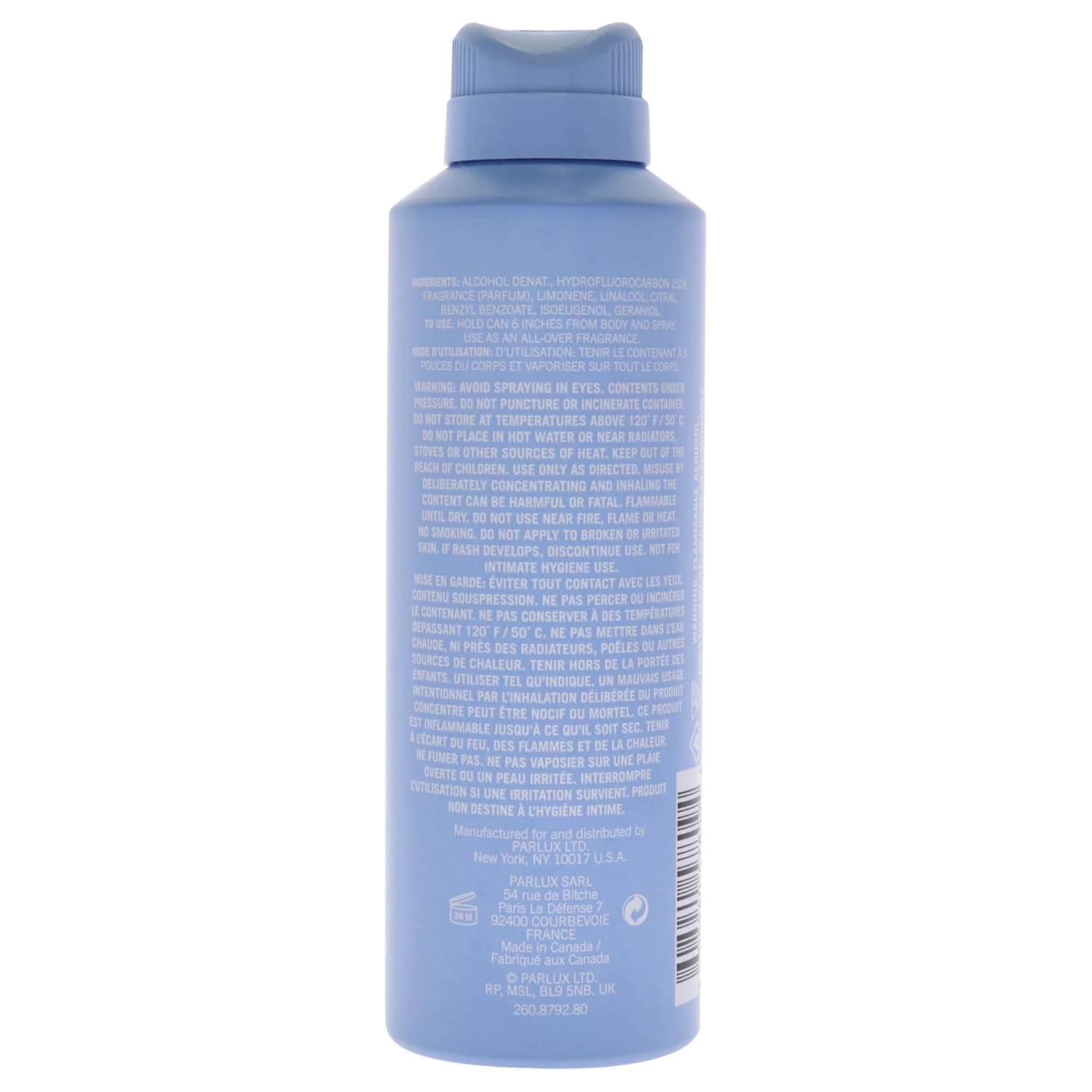 Kenneth Cole Spray corporal azul para hombres, 6 onzas líquidas
