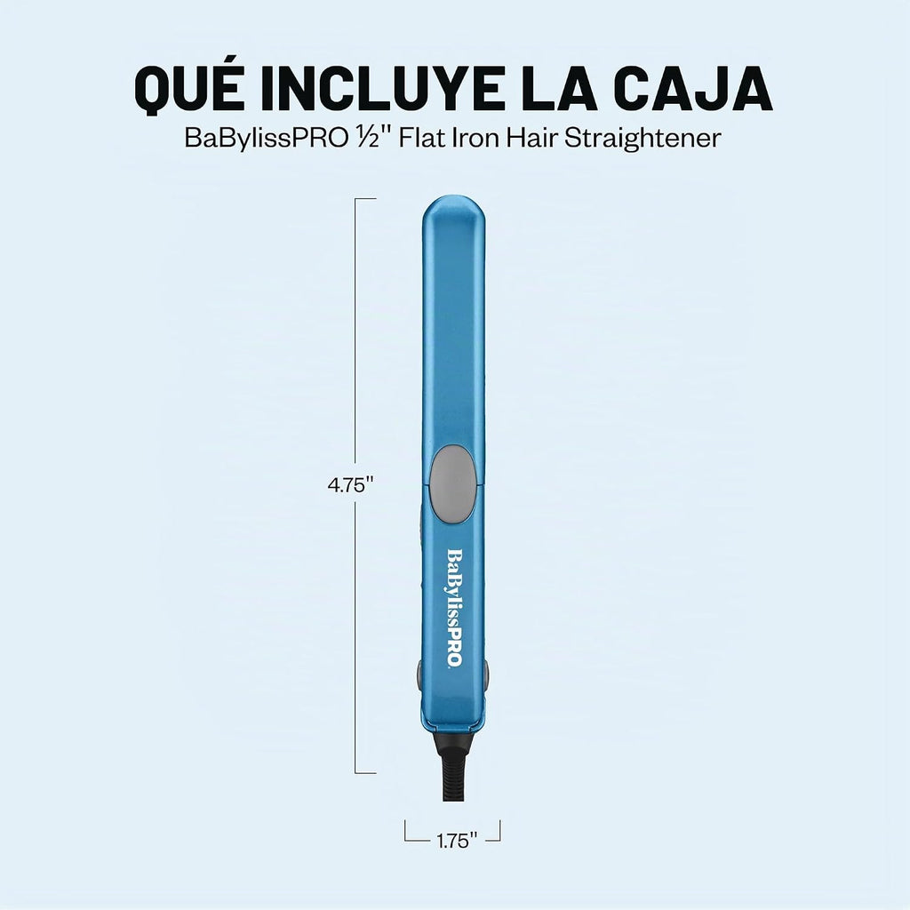 BaBylissPRO Nano Titanium Mini plancha alisadora de pelo, plancha a...