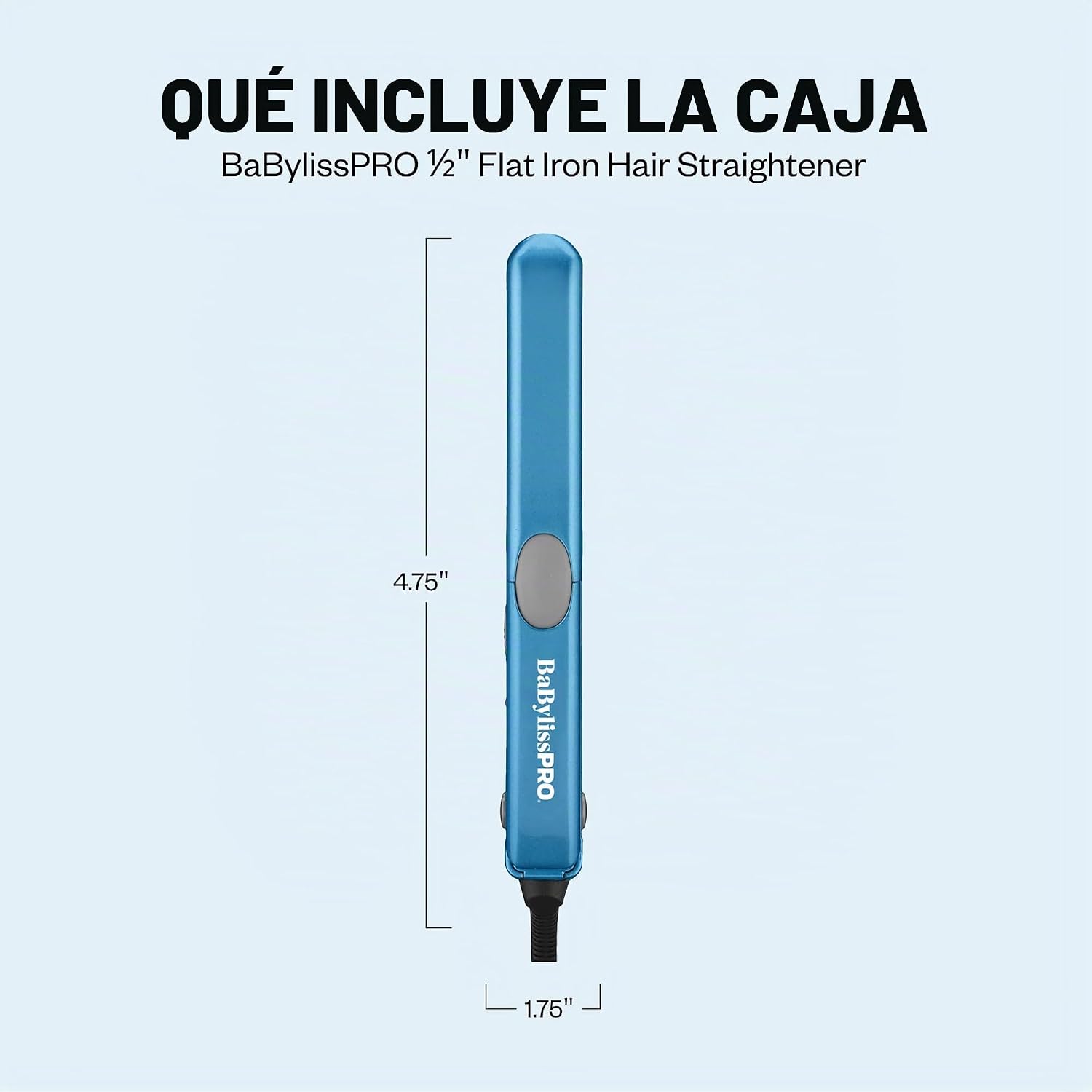 BaBylissPRO Nano Titanium Mini plancha alisadora de pelo, plancha a...