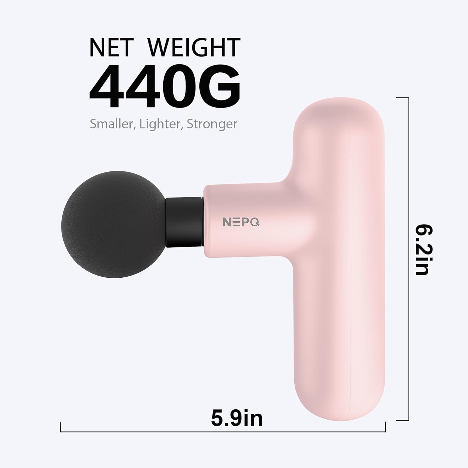 NEPQ Pistola de masaje mini, SK6 Pistola de percusión fascial portá...