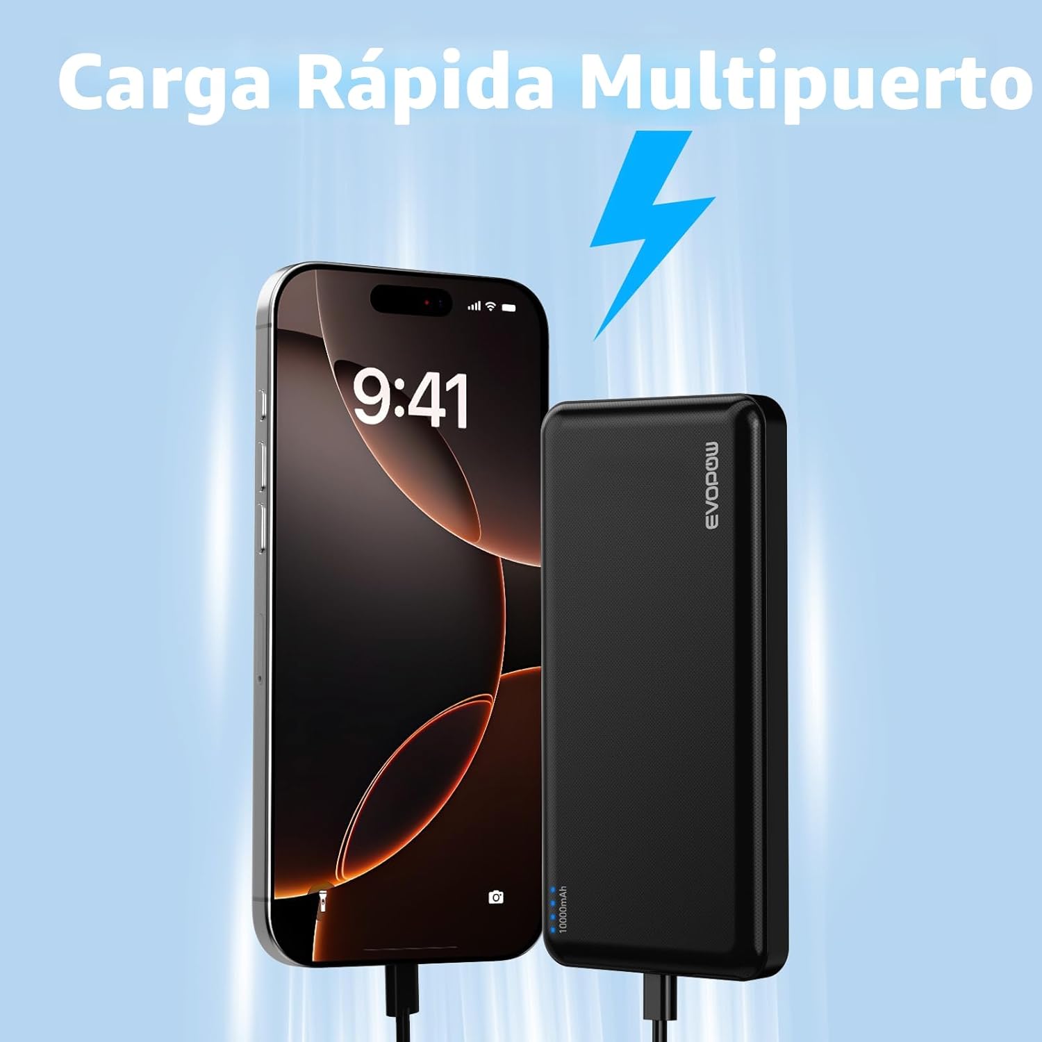 Paquete de 2 cargadores portátiles, banco de energía más delgado de...