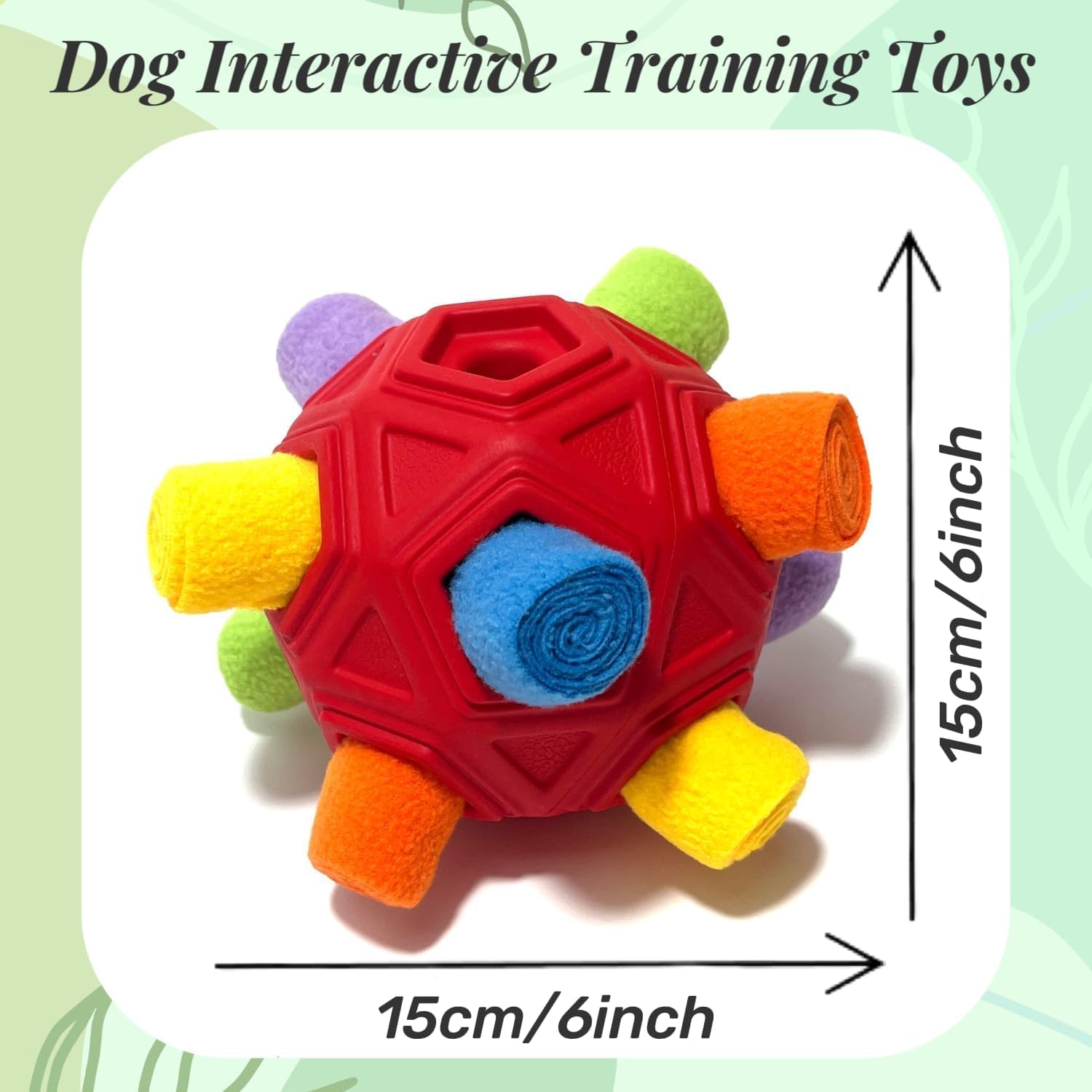 CIIVURR Pelota Olfateadora para Juguetes de Perro, Pelota de Actual...