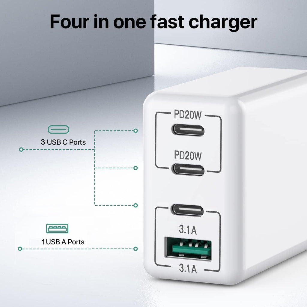[Paquete de 2] Cargador USB C de 40 W, bloque de cargador USB C de...