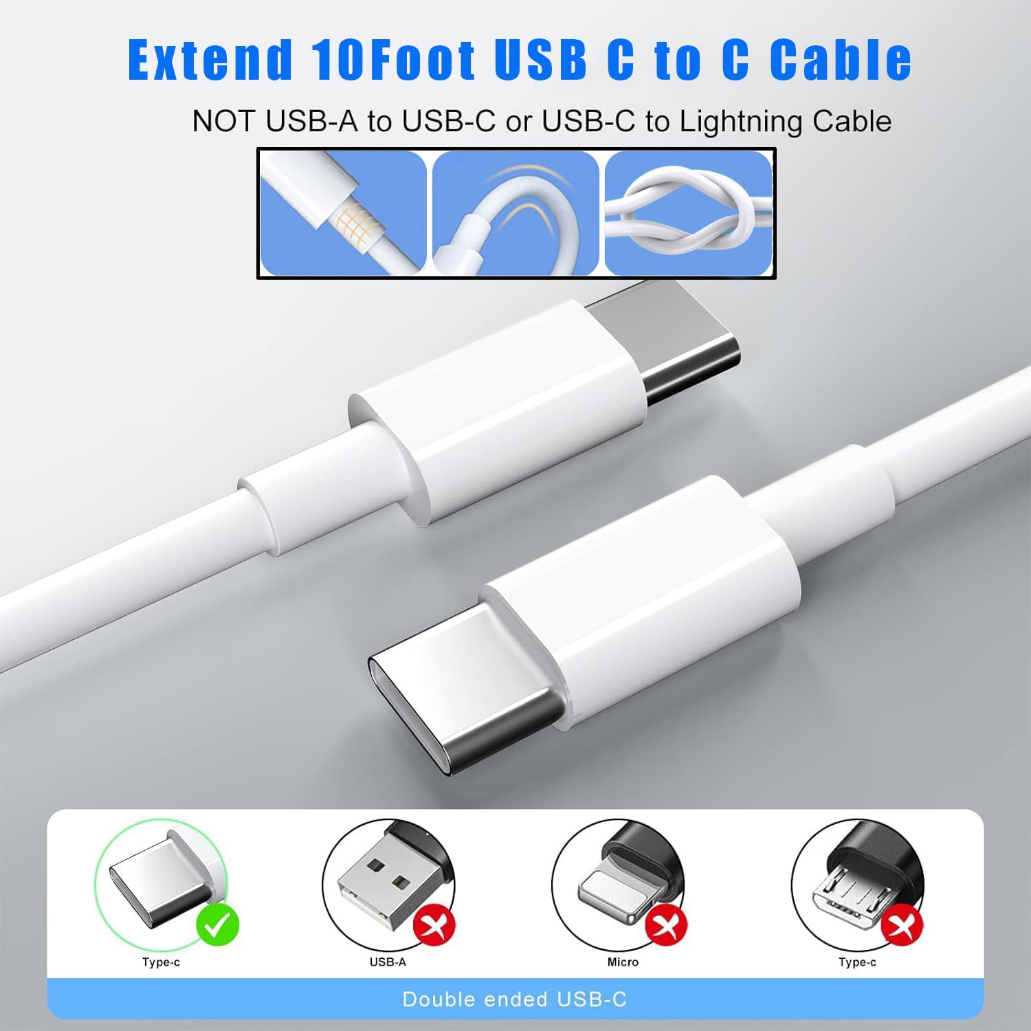 Cargador USB C para iPhone 16 de carga rápida, paquete de 2 bloques...