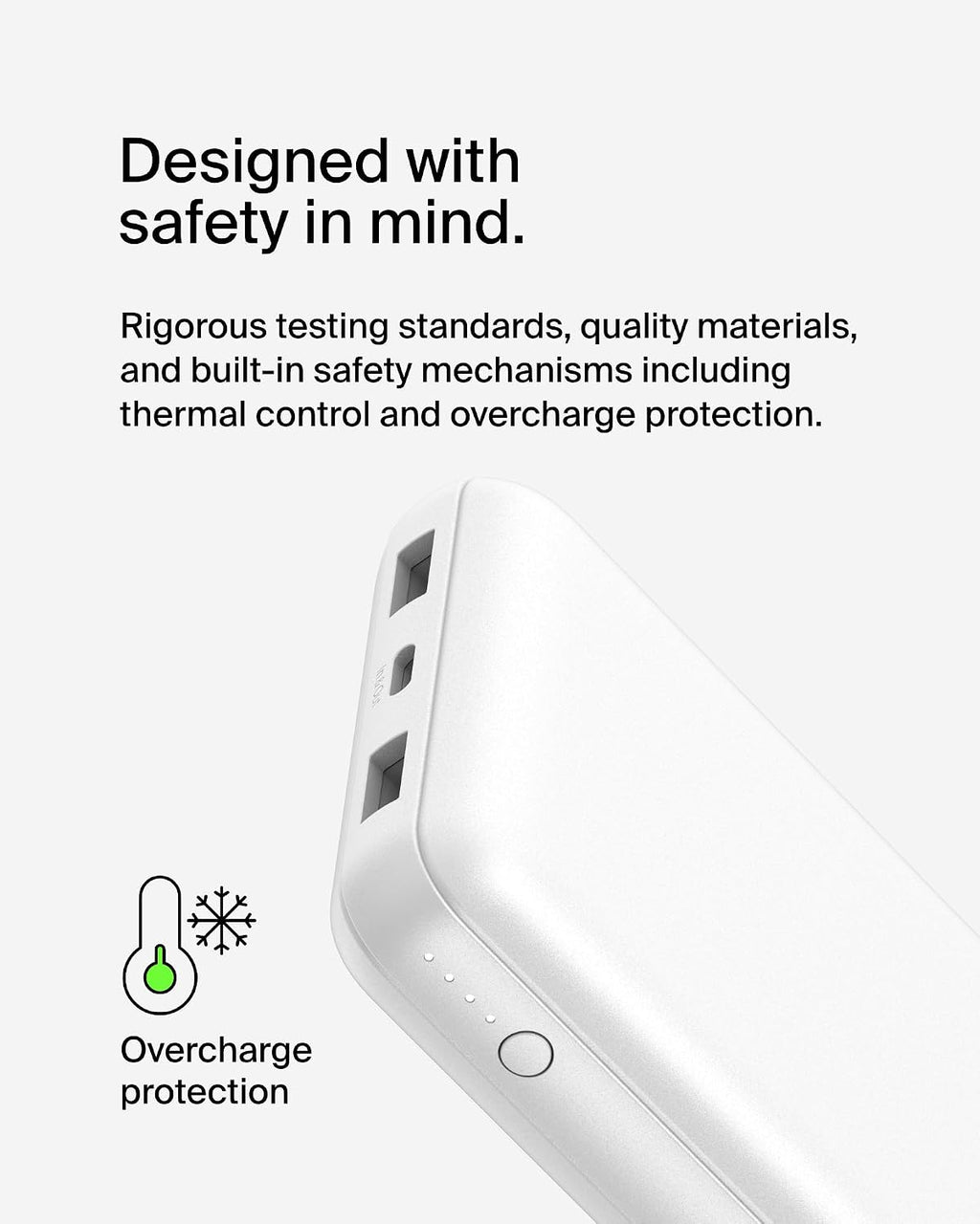 Cargador portátil Belkin, banco de energía USB C de 20000 mAh con 1...