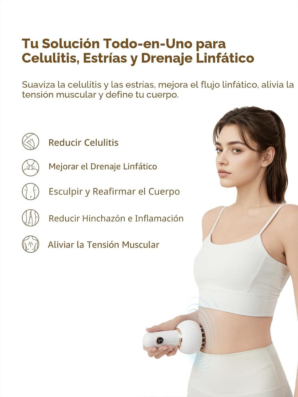 Yuonry Masajeador de drenaje linfático y herramienta de masaje anti...