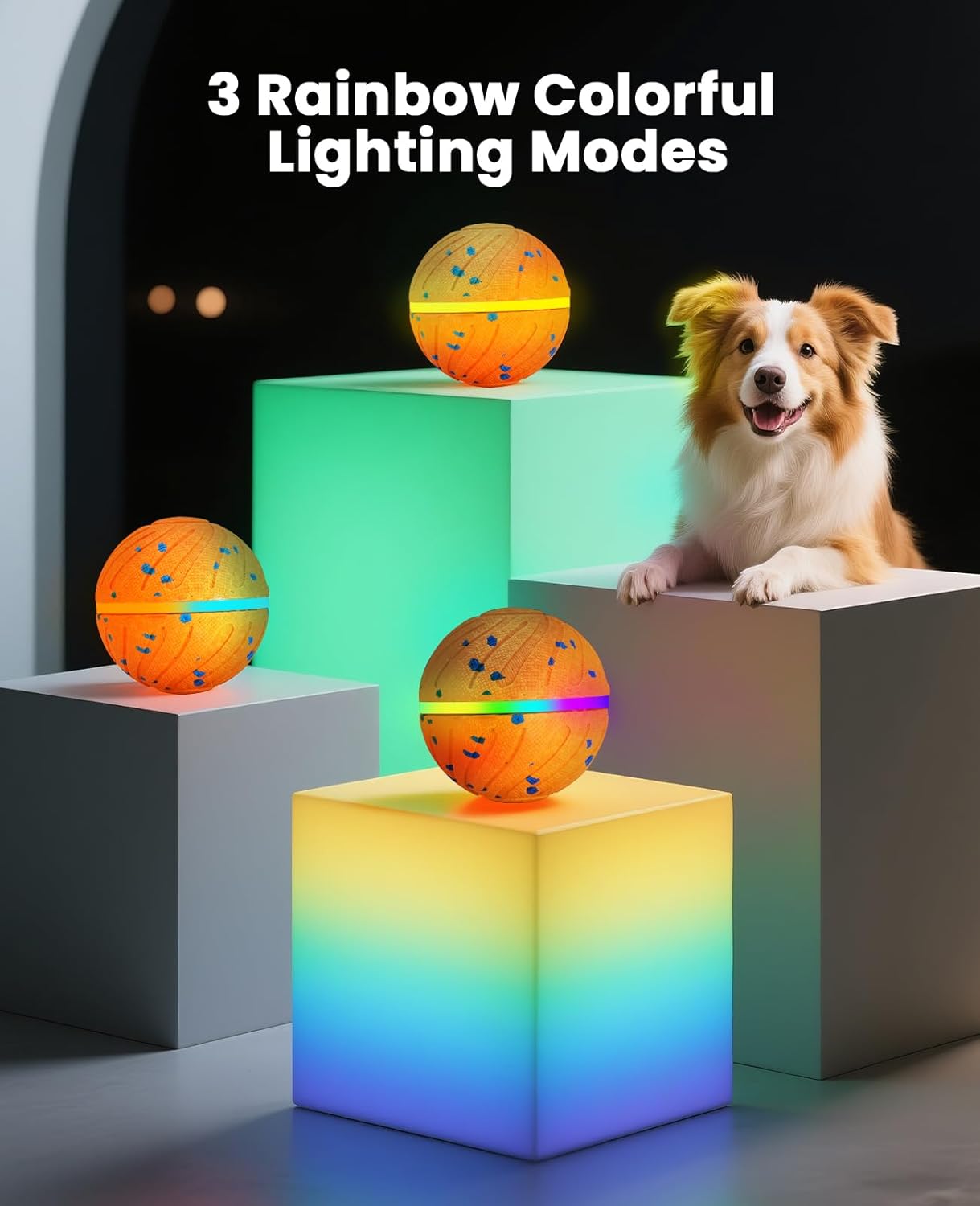 Xeuch Pelotas Interactivas Inteligentes para Perros, Pelota con Mov...
