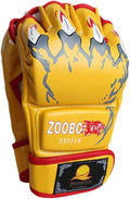 ZooBoo Guantes de MMA, guantes de boxeo de medio dedo, mitones de M...