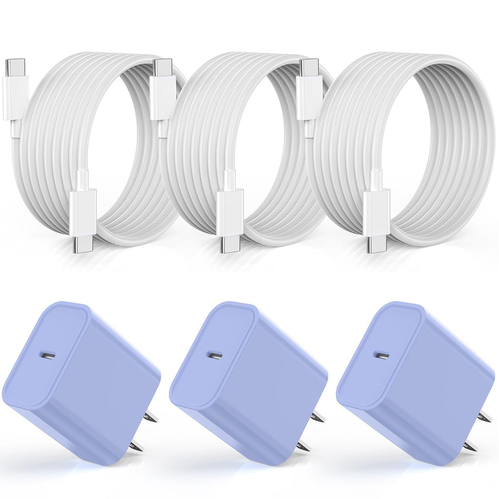 Cargador de Apple iPhone 17, 16, 15, carga rápida [certificado Appl...