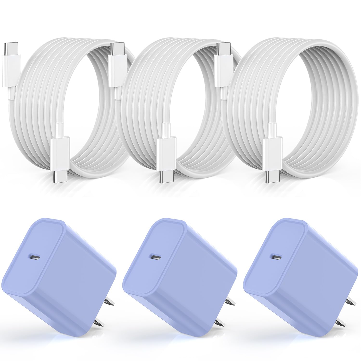 Cargador de Apple iPhone 17, 16, 15, carga rápida [certificado Appl...