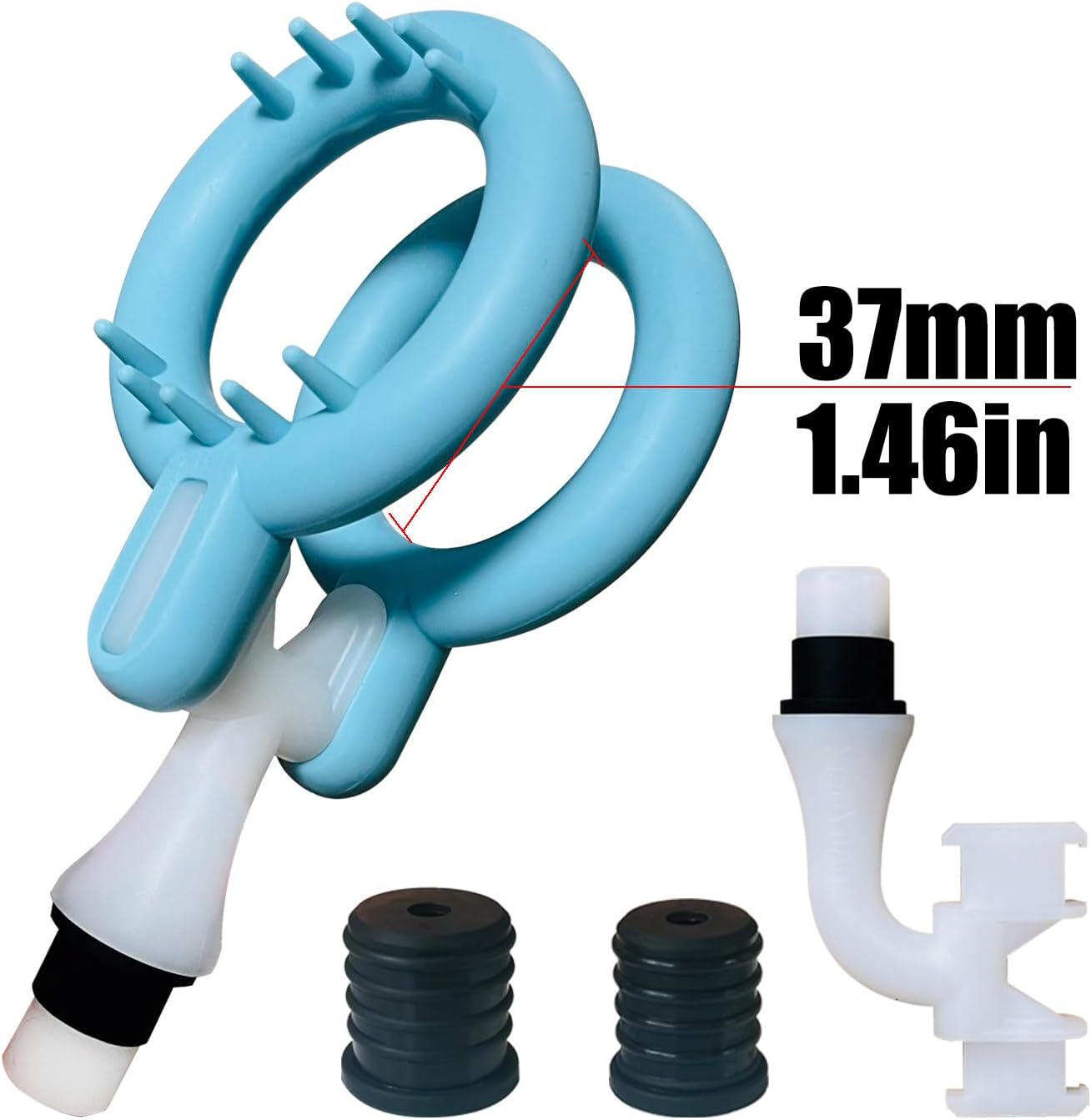 XiaoYilan Massage Gun Head Attachment for 12-19mm Shaft, Replaceabl...