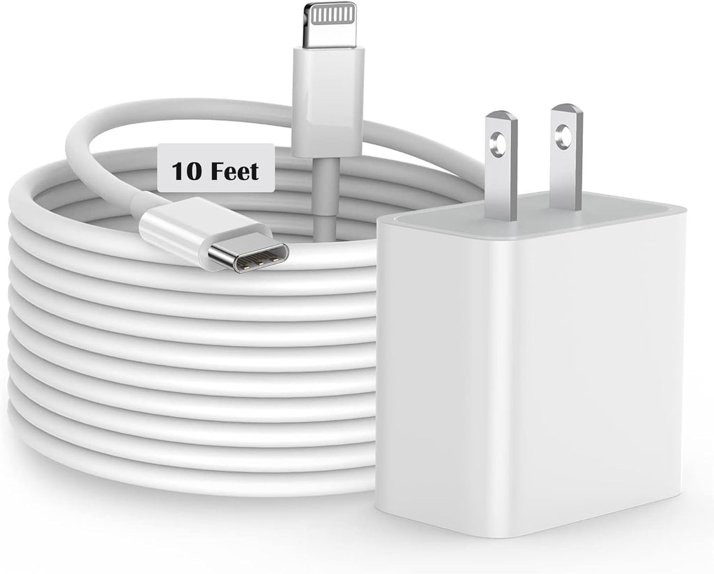 Cargador rápido para iPhone, [certificado MFi] Bloque de carga rápi...