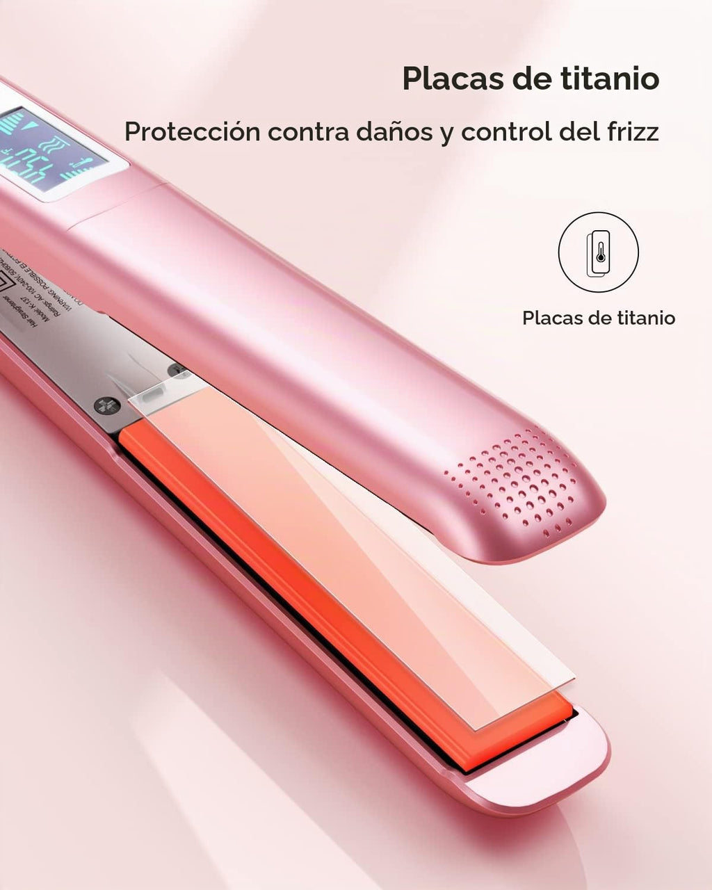 Wavytalk Plancha Alisadora de Cabello de Salón, Función de Iones Ne...