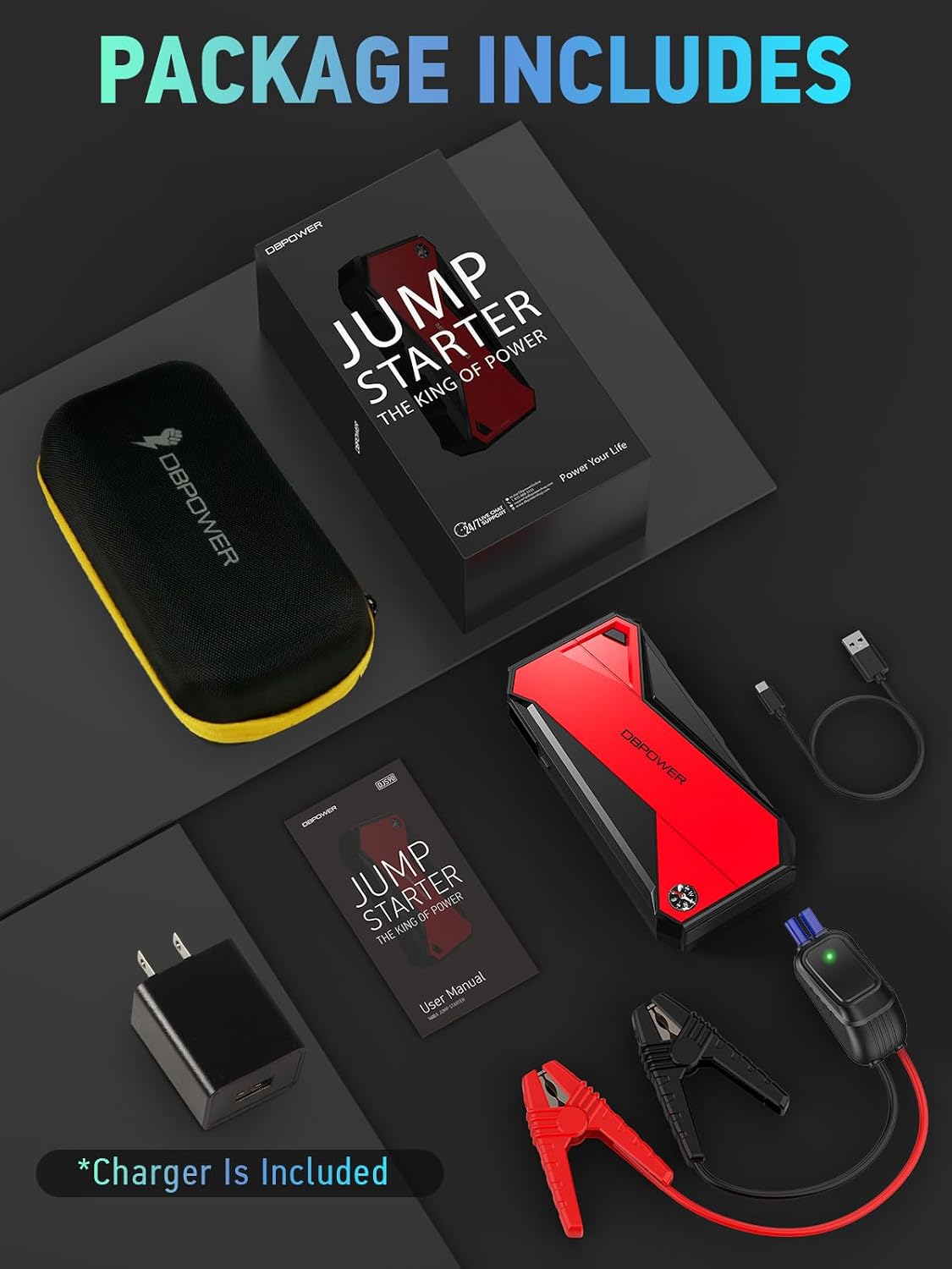 DBPOWER Peak 3000A 18000mAh Arrancador Portátil para Automóvil (has...