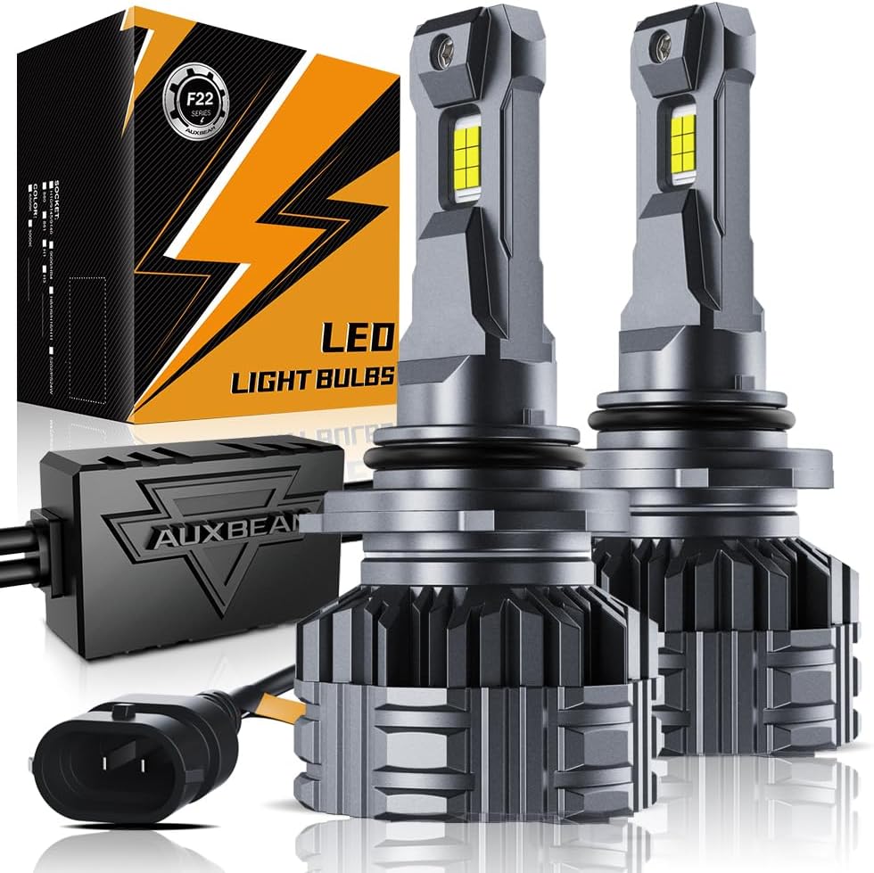 Auxbeam Luces antiniebla 9006 HB4 Serie F22 110W 24000LM 9006 Luces...