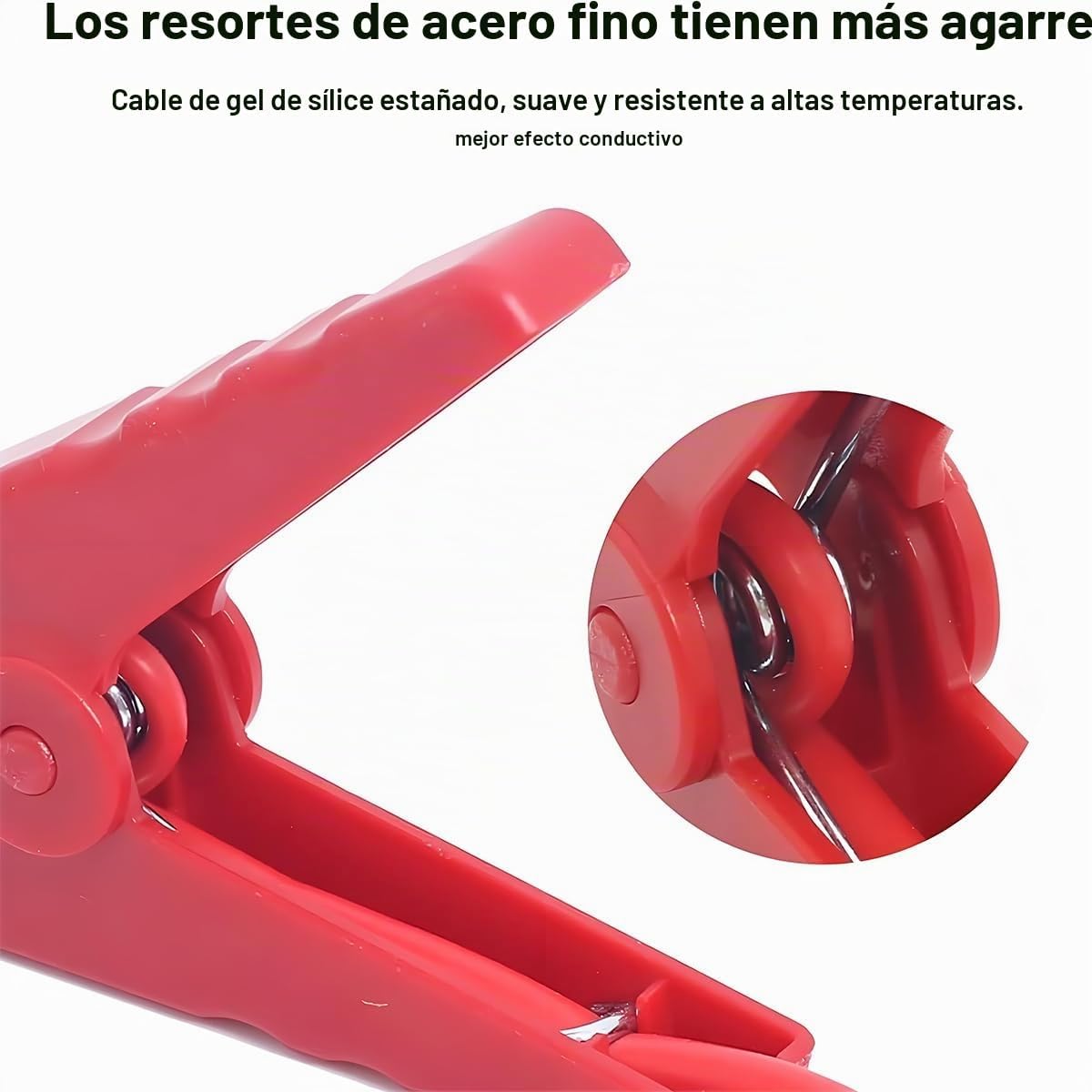 Osilly Abrazaderas de arranque para automóvil, 12 V, cables de abra...