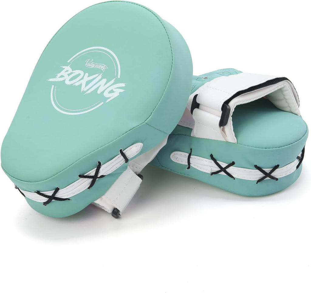 Valleycomfy - Manoplas de boxeo curvadas de piel sintética para ent...