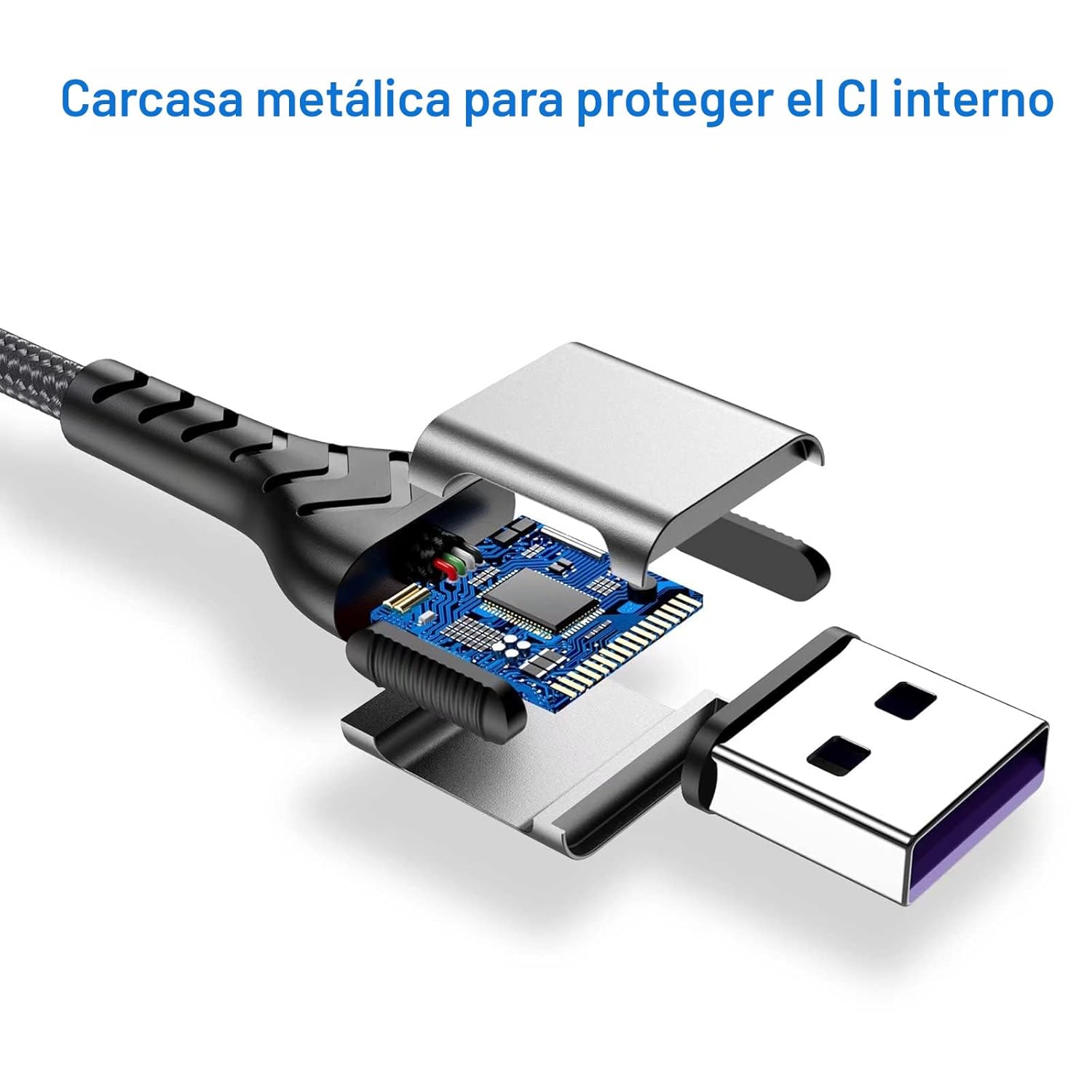 Cable USB C Durcord, Upgarded - Paquete de 2 cables de carga rápida...