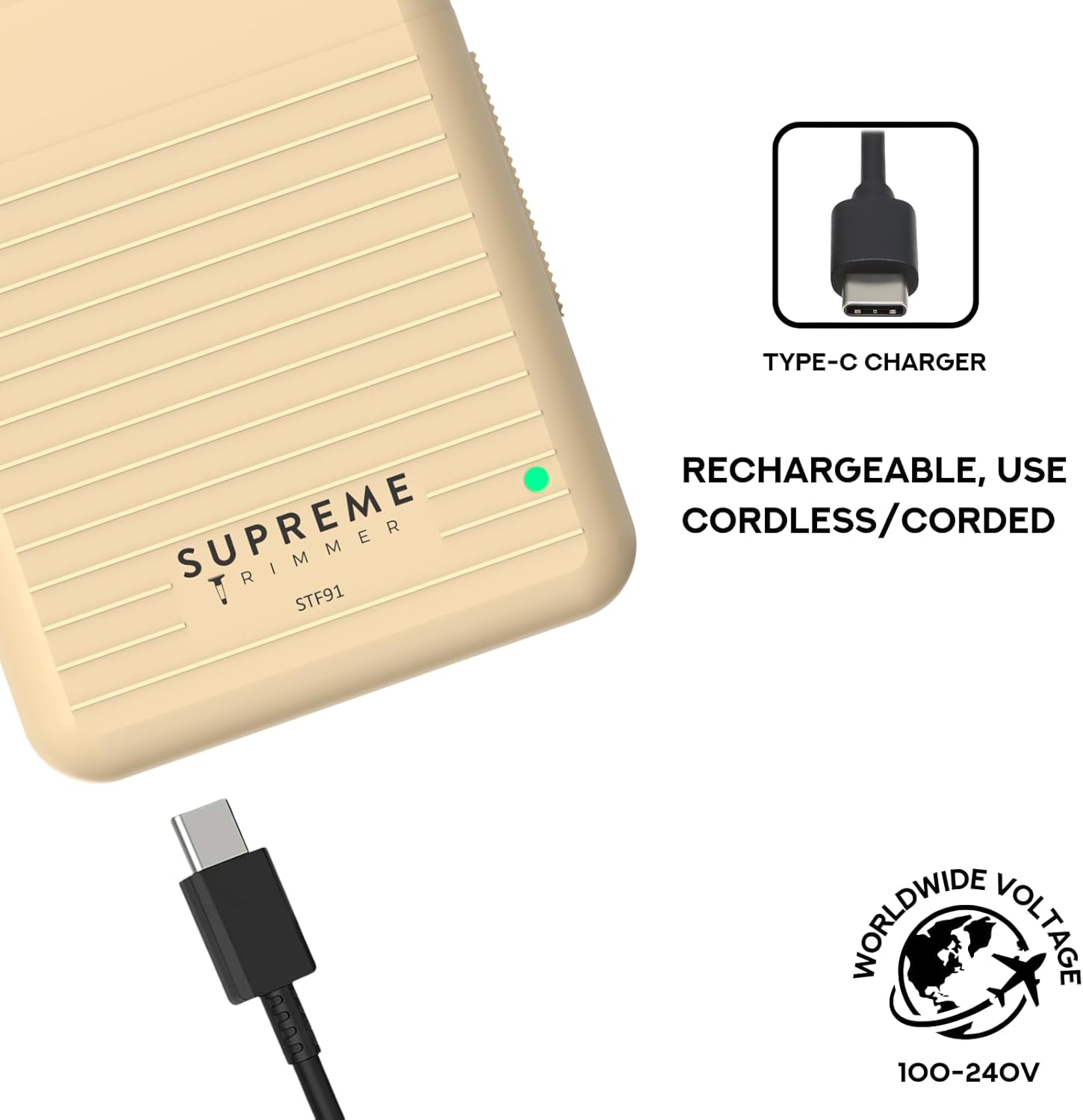 Supreme Trimmer Solo Lite Afeitadora de Lámina para Hombres | Afeit...