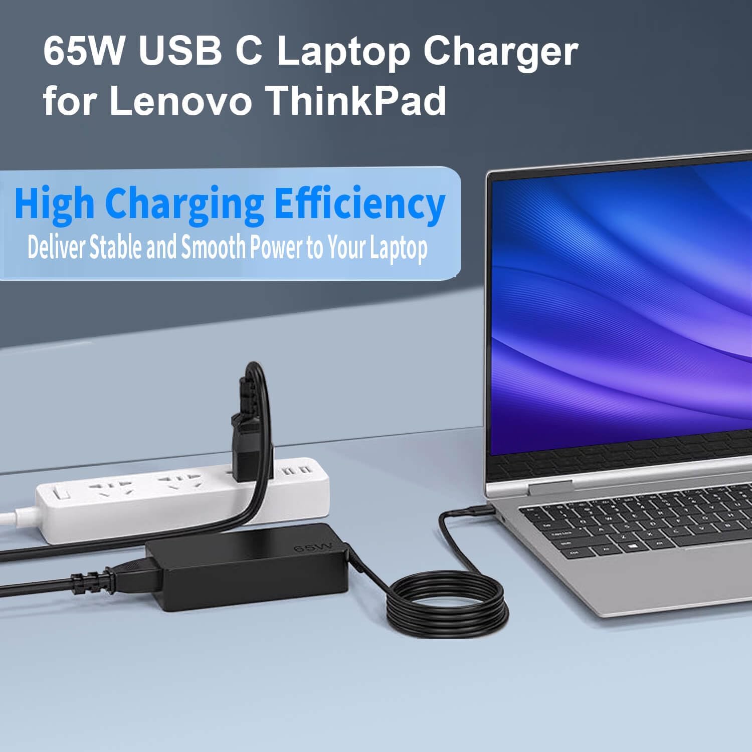 Cargador USB C de 65 W de repuesto para cargador de portátil Lenovo...