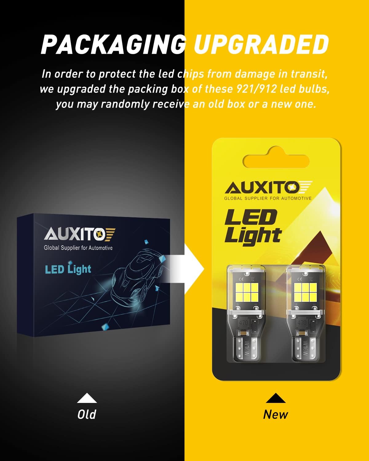 AUXITO Bombilla LED 912 921 para luz de respaldo, luces de marcha a...