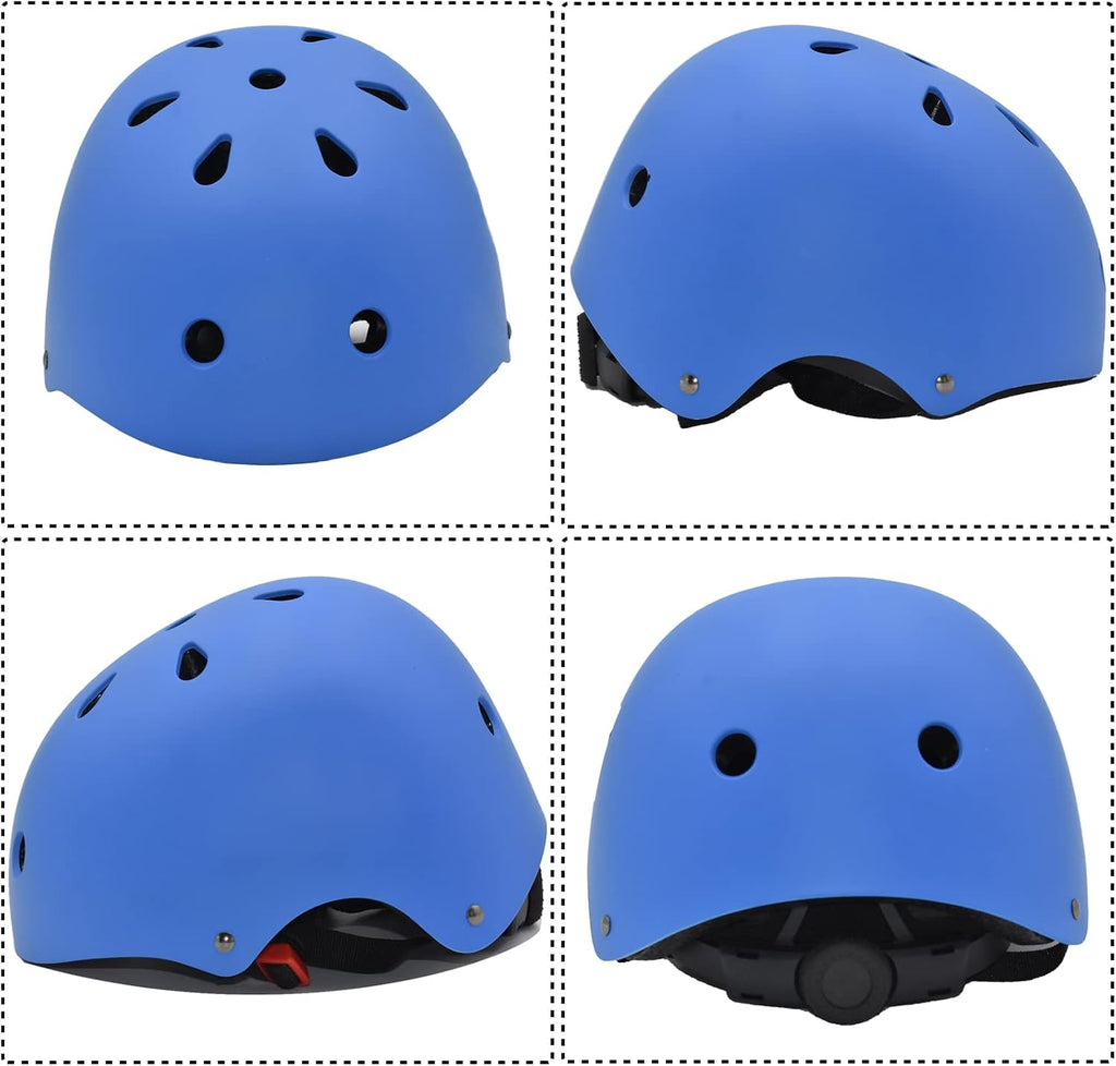 Juego de casco para niños con rodilleras, coderas y muñequeras, cas...