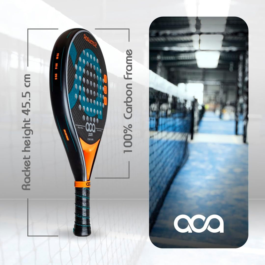ACA Roqueta 2 Pádel Profesional Azul | Forma Redonda | Marco de Car...