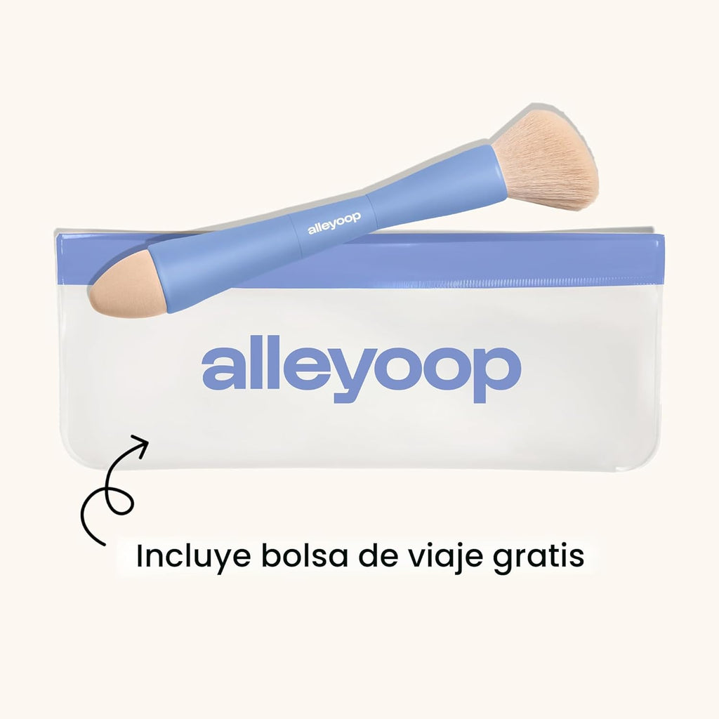 Alleyoop Multi-Tasker - Juego de brochas de maquillaje de viaje 4 e...
