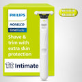 Philips Norelco OneBlade Intimate, diseñada para el aseo púbico, re...