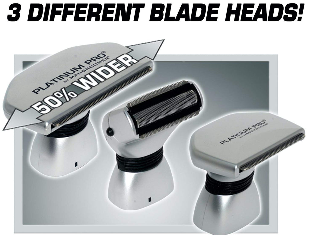 Platinum Pro by MANGROOMER Nueva afeitadora de espalda con 3 cabeza...
