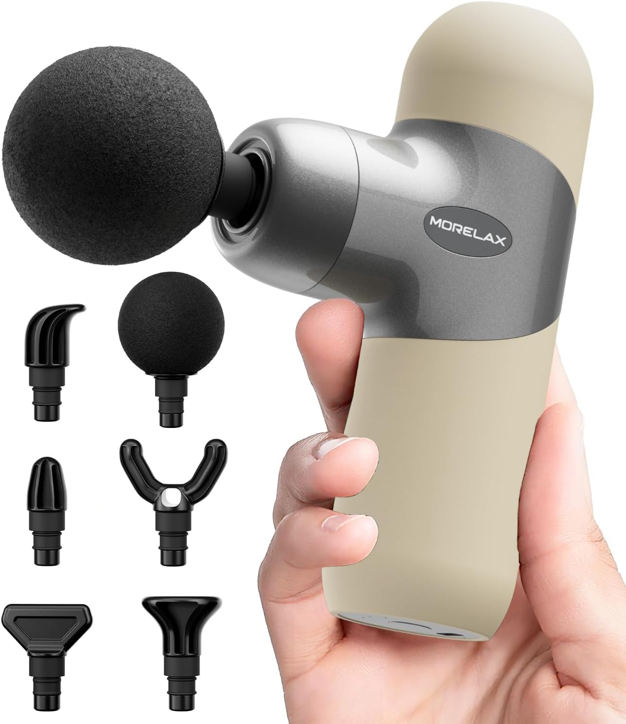Morelax Mini Massage Gun Deep Tissue, Portable Percussion Muscle Ma...