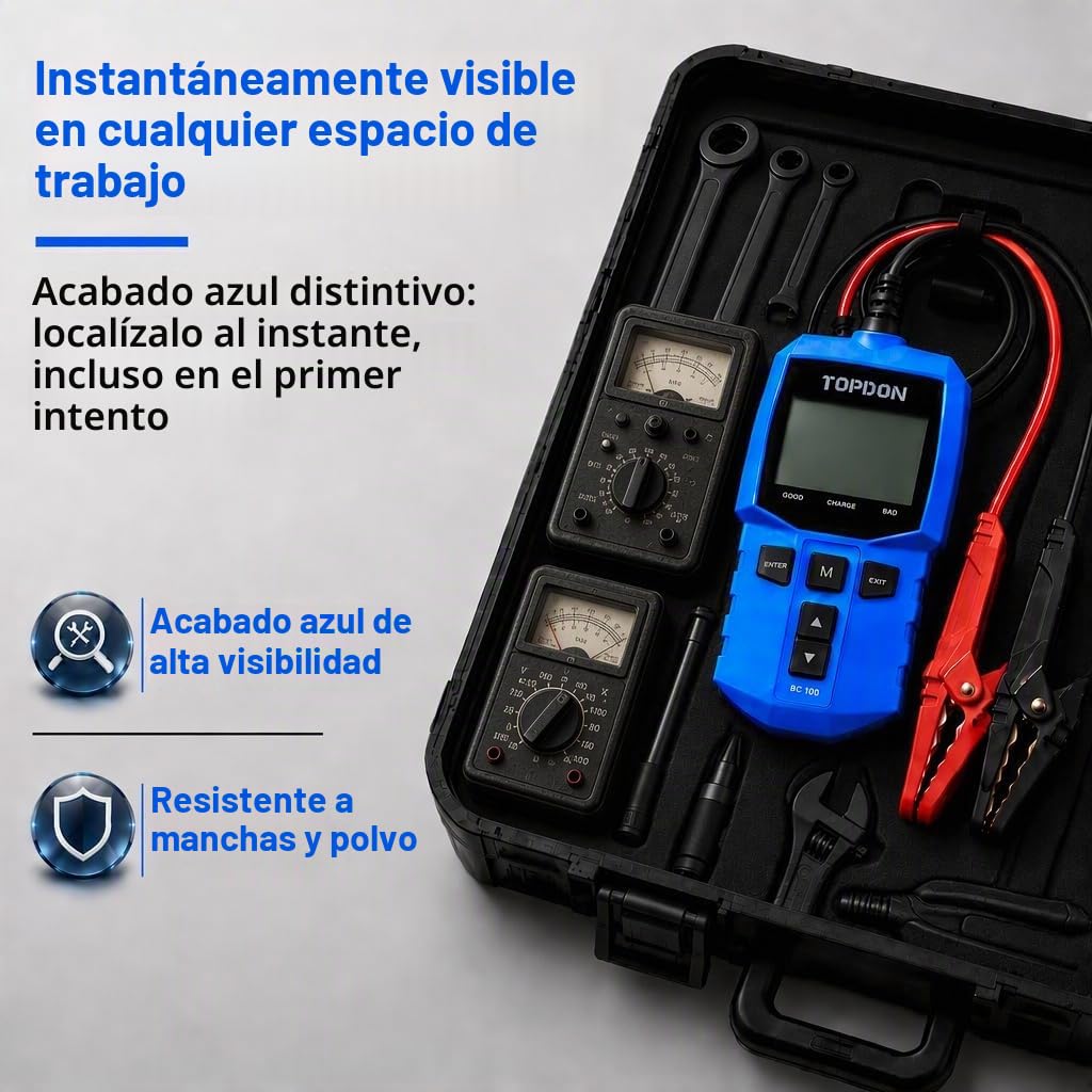 TOPDON BC100 - Probador de batería de automóvil de 12 V, analizador...