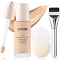 UCANBE Base líquida y corrector 2 en 1, juego de maquillaje de base...