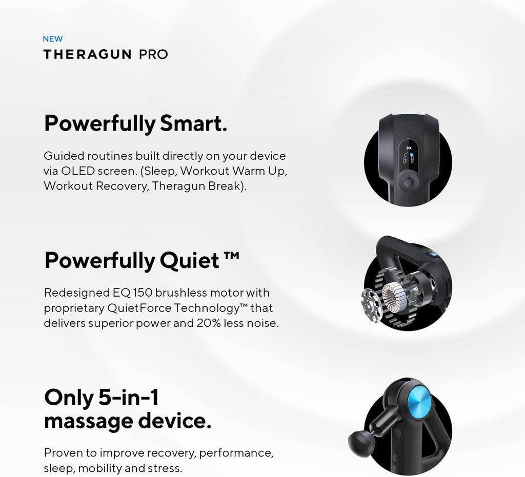 TheraGun Pro - Pistola de masaje manual de tejido profundo - Pistol...