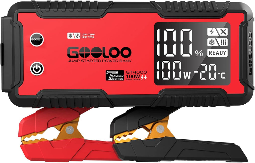 GOOLOO GT4000 Arrancador de Automóvil 4000A 100W de Carga Rápida 12...