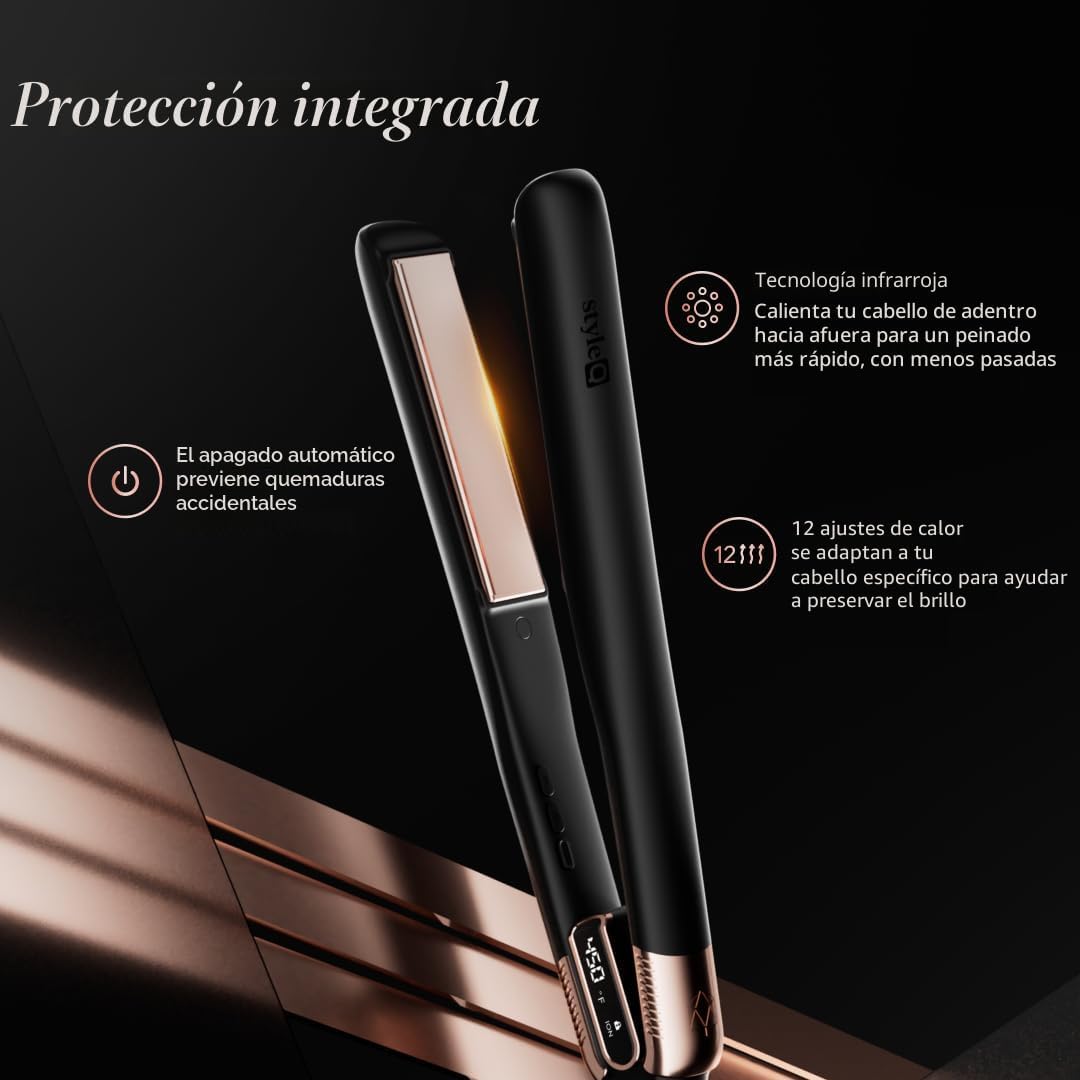 SRILabs StyleQ Plancha plana alisadora de cabello Styler - Tecnolog...