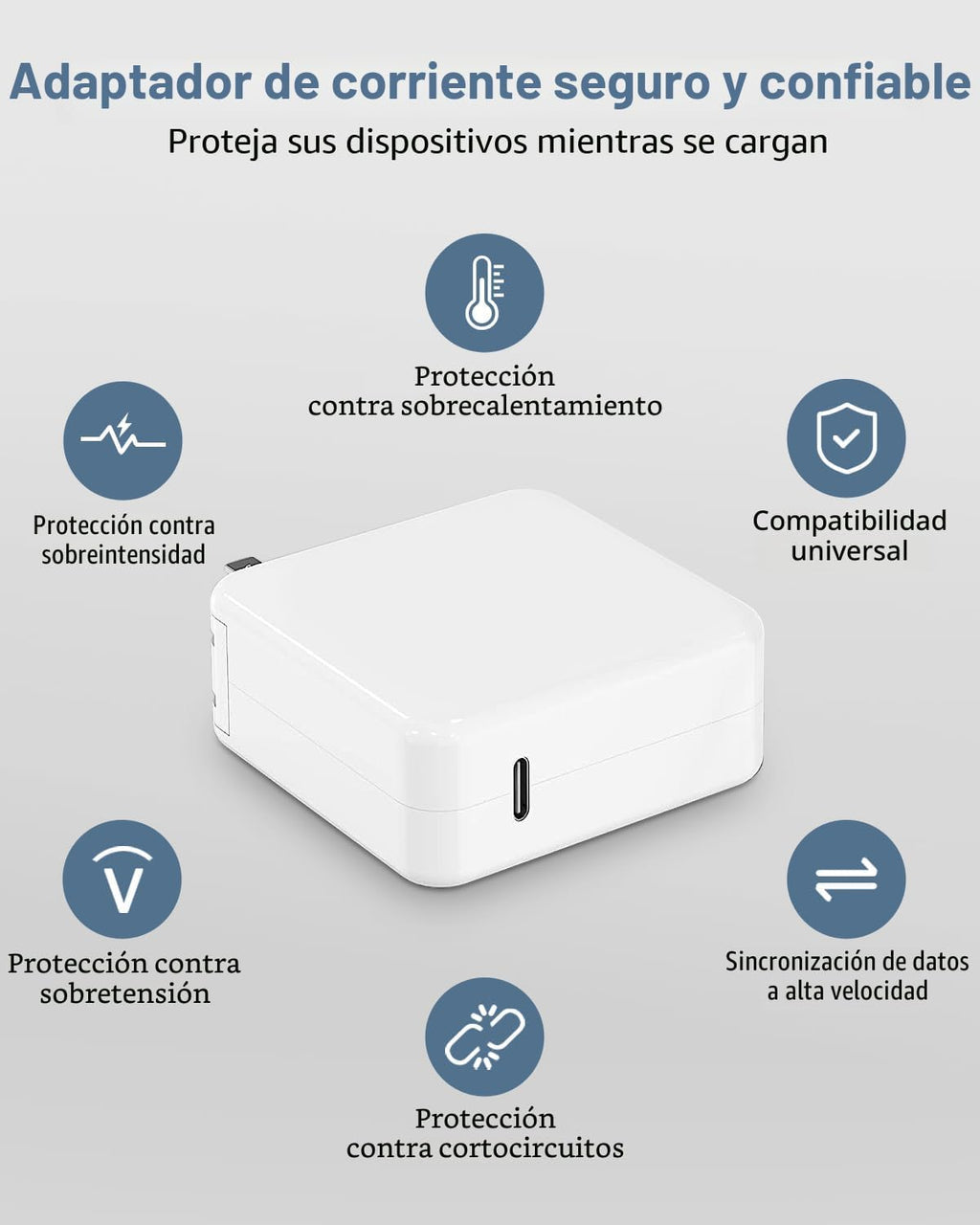 Cargador para Mac Book Pro - Cargador USB C de 100W, cargador rápid...