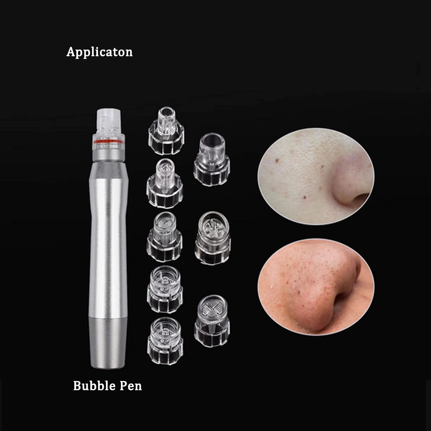 Elitzia Cabezales de microderma de plástico, puntas faciales de cás...