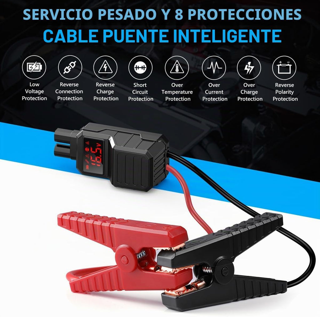 BIUBLE - Arrancador de batería para automóvil 12V, 6000A pico 21800...