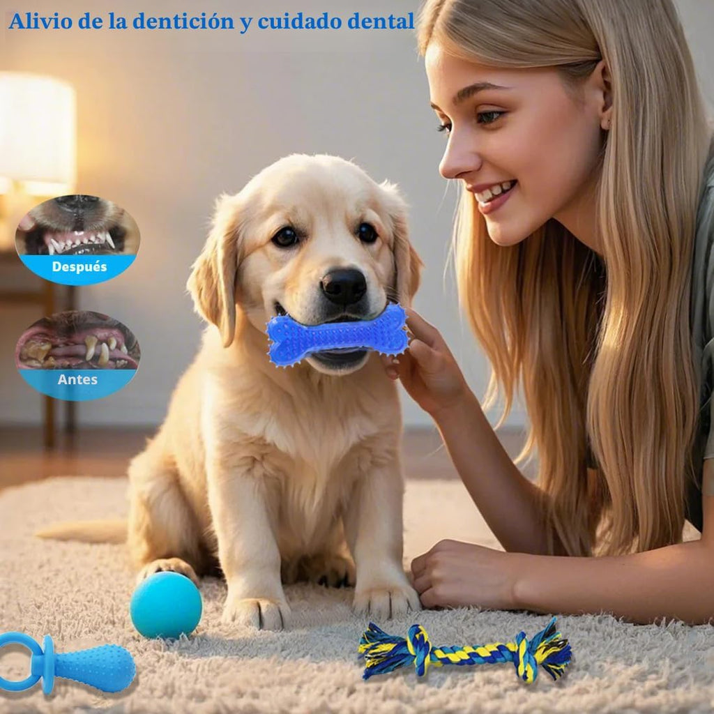 Beiker Paquete de 20 juguetes masticables para cachorros, juguetes...