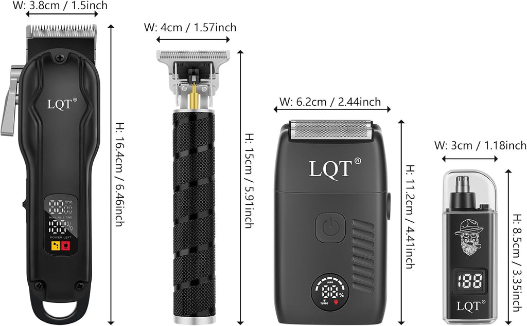 LQT Kit de cortapelos y recortadora para hombres, juego de afeitado...