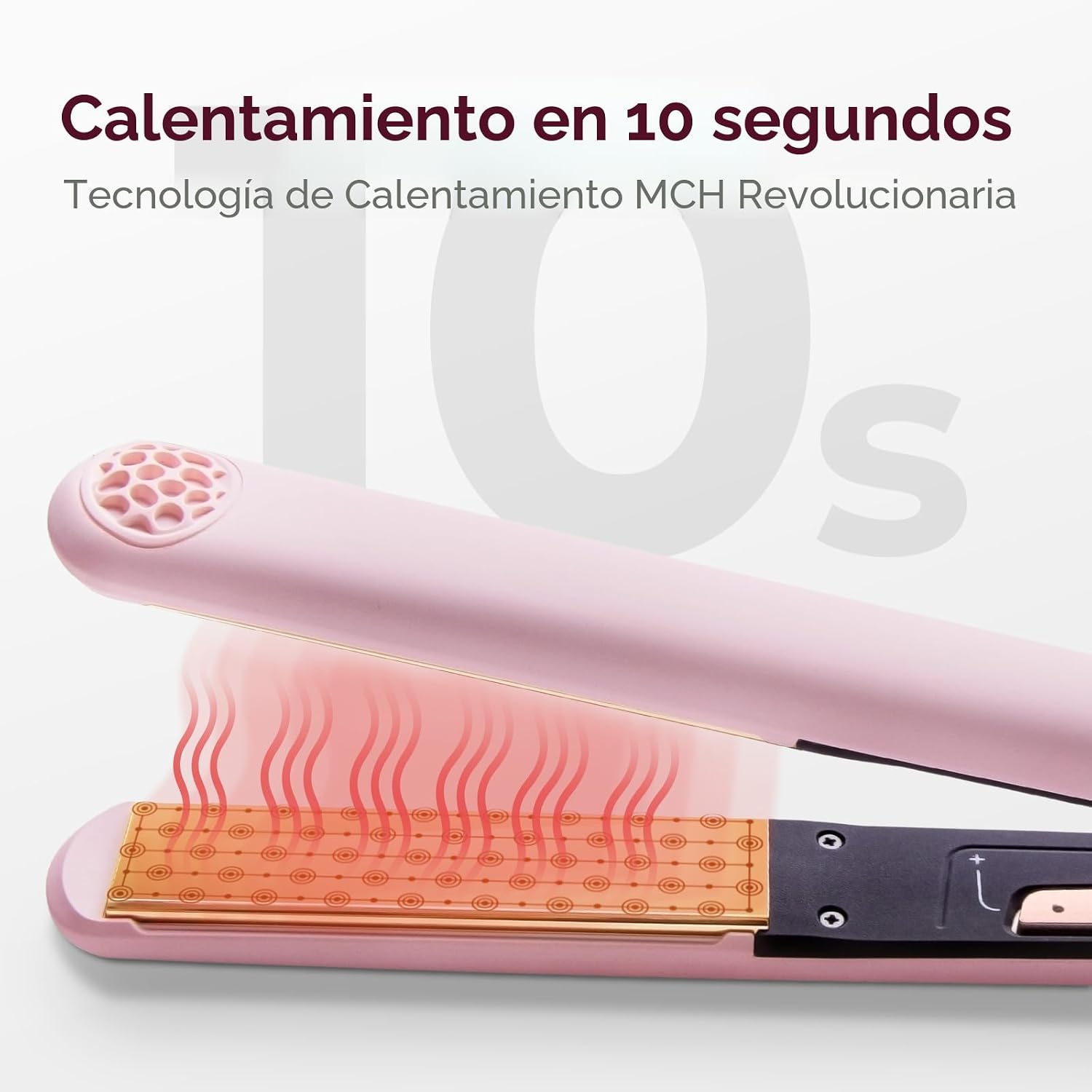 TYMO Plancha alisadora de pelo y rizador 2 en 1 con calentamiento r...