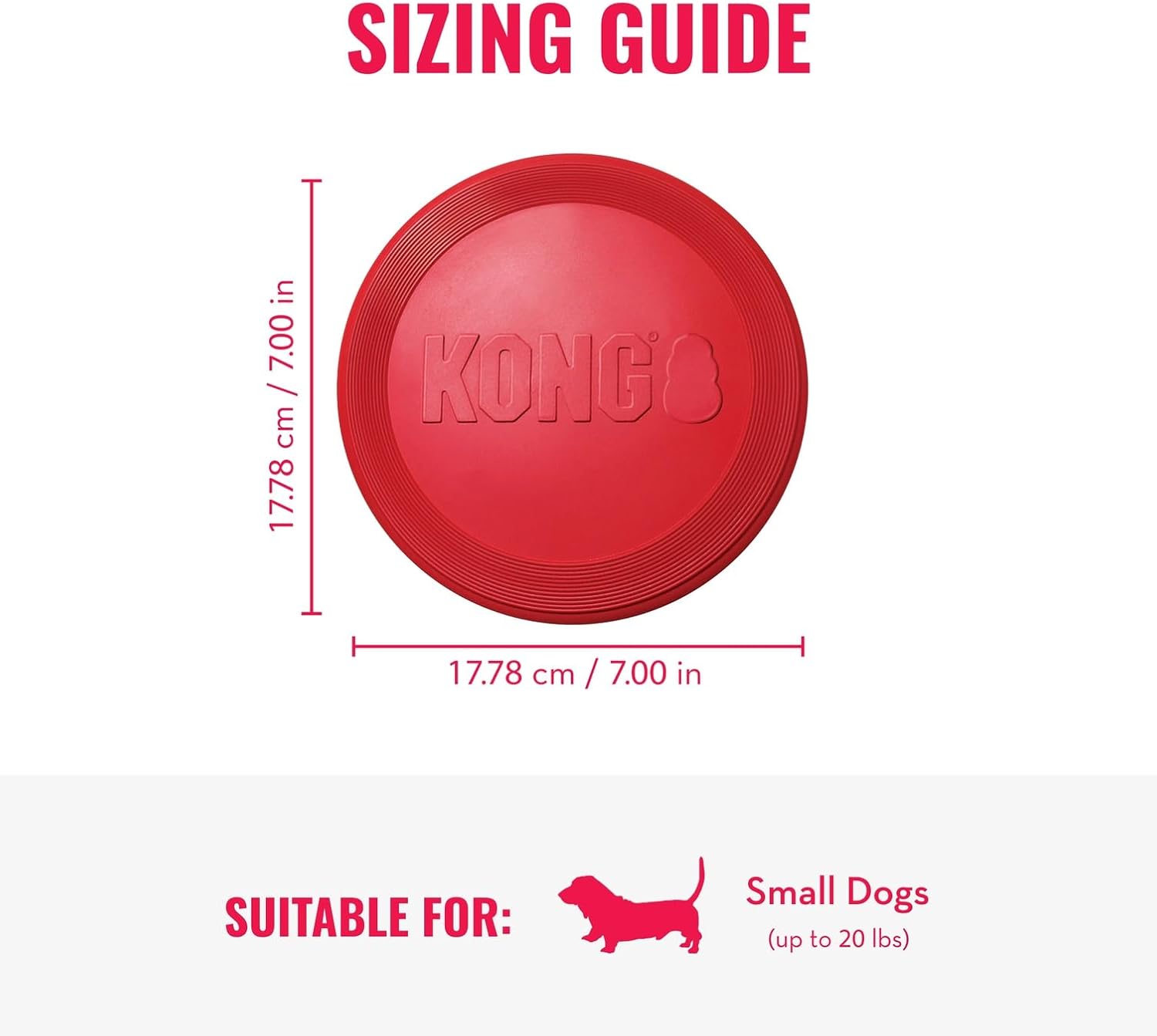 KONG Flyer - Juguete duradero para perros para jugar al aire libre...
