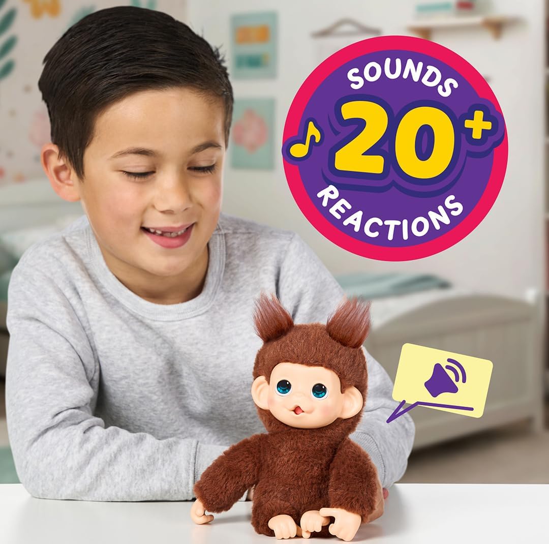 Little Live Pets Baby Monkey Minis y Chikki Cherry. Juguete interac...