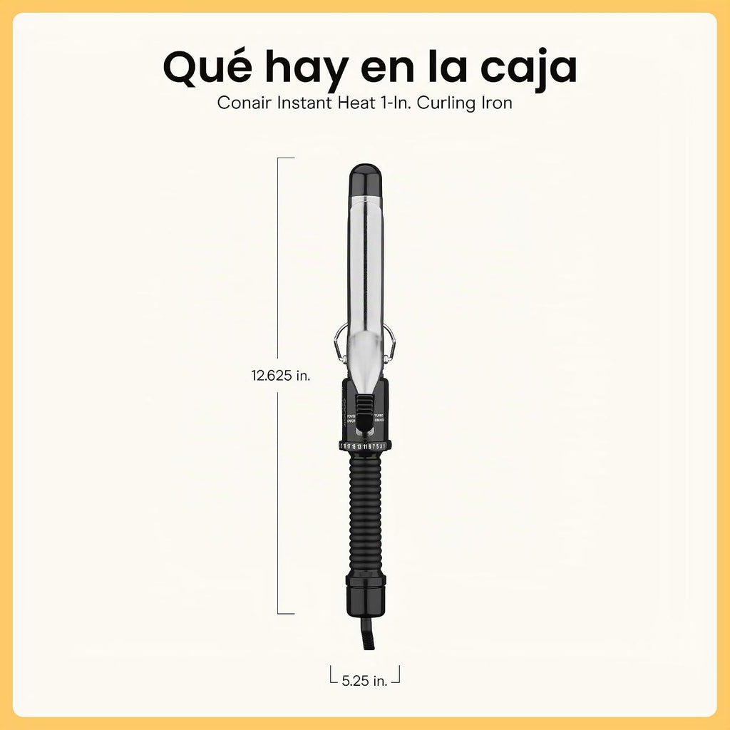 Conair Instant Heat - Rizador de pelo de 1 pulgada, barril de 1 pul...
