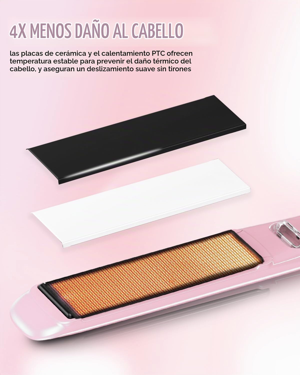 DORISILK Plancha de Cabello Profesional de Alta Temperatura de 500...